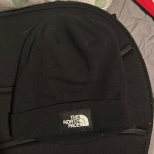 The north face beanie hat all black NWT